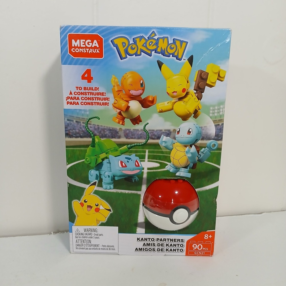 Mega Construx Pokemon Kanto Partners GCN21 Building Set Kids Pikachu Charmander